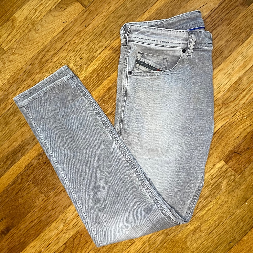 Diesel Grey Thommer Jeans 0684I, Slim jeans 31/30